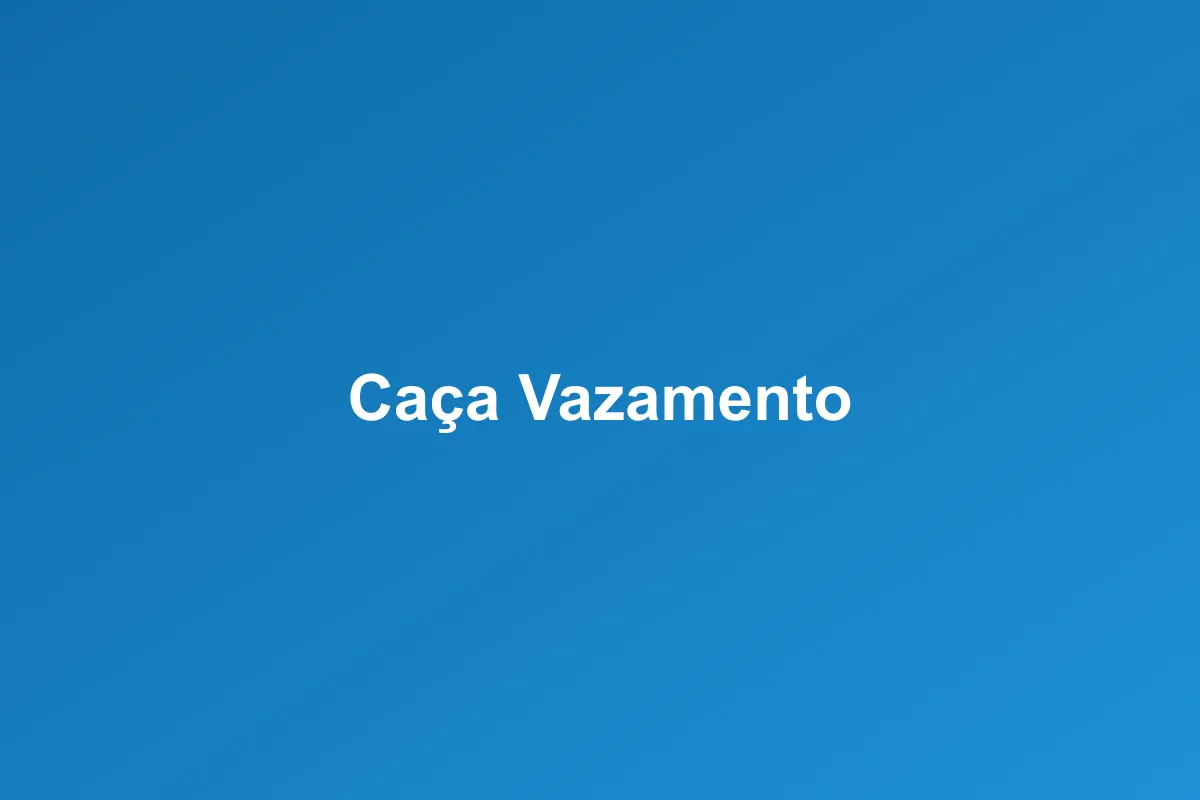 Caça-vazamento de Gás em São José do Rio Preto